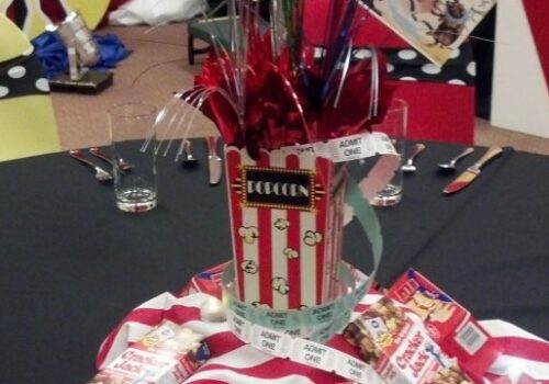 Carnival Popcorn Centerpiece