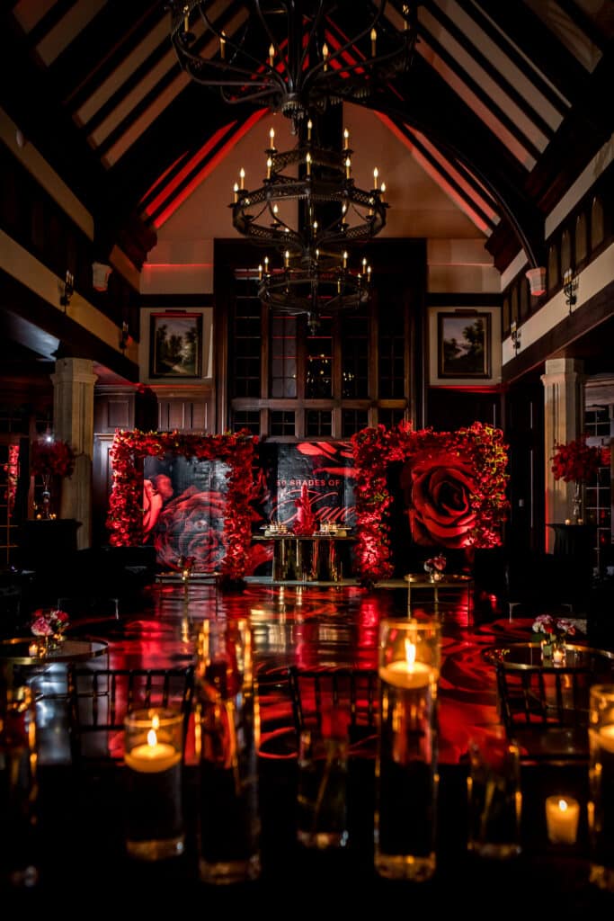 Birthday Back Drop and Centerpieces